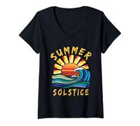 Women's Summer Solstice The Summer Solstice Festival V-Neck T-Shirt