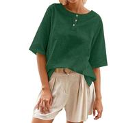 Women's Summer Sports Tee Shirt Half Sleeve Solid Colour Casual Loose Chic Elegant Comfortable Simple Breathable Everyday Versatile Going Out Light Soft Top Cheap