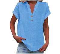Women's Summer Tank Loose Fit Pleated V Neck Sleeveless Top Curved Hem Flowy Too Fast Apparel (BU2, XXXXXL)