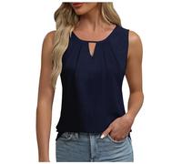 Women's Summer Tank Top Keyhole V Neck Sleeveless Sexy T-Shirt Chic and Elegant Casual Cheap Tank Top Large Size Office Work Business Business Trendy Tank Top