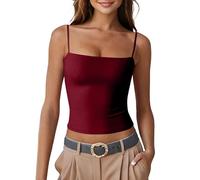 Womens Summer Tank Tops Spaghetti Straps Sleeveless Camisole Shirts Going Out Tops Teen Girls Y2k Backless Vest Blouses 2025 Workout Cami Shirts Cropped Tank Top Basic Tees