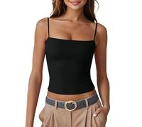 Womens Summer Tank Tops Spaghetti Straps Sleeveless Camisole Shirts Going Out Tops Teen Girls Y2k Backless Vest Blouses 2025 Workout Cami Shirts Cropped Tank Top Basic Tees