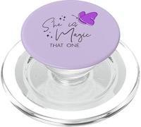 Womens Summer Top She is Magic That One Butterfly Tee PopSockets PopGrip for MagSafe