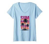 Womens Summer Vibe V-Neck T-Shirt