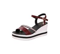 Women's Summer Wedge Sandals - Strap Sandals Buckle Platform Sandals Orthopaedic Summer Sandals Elegant Comfortable Sandals Lightweight Breathable Sandals Non-Slip Robust Leisure Sandals, Win1, 7 UK
