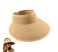Women's Sun Hat - Open Top UV Blocking Adjustable Beach Hat for Outdoor Activities | Foldable Breathable Material with Wide Brim Coverage, Vacation Hiking Gardening for Fishing Summer Headwear