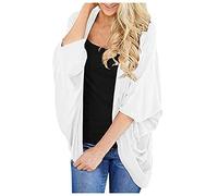 Women's Sun Protection Jacket: Thin Jacket with Sun Protection, Women's Sports 3/4 Sleeves, Lightweight, Airy, UV Protective Clothing, Basic Long Sleeve Shirt, Versatile Shoulder Jacket, High Low Hem,