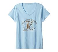 Womens Sun Records X Million Dollar Quartet Vintage Illustration V-Neck T-Shirt