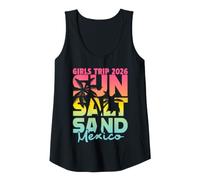 Womens Sun Salt Sand Beach Besties Vacation Girls Trip 2026 Mexico Tank Top