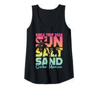 Womens Sun Salt Sand Beach Vacation Girls Trip 2026 Cabo Mexico Tank Top