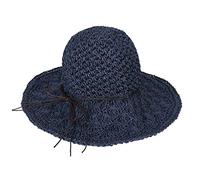 Womens Sun Straw Hat Ladies Foldable Straw Hat Summer Wide Brim Travel Beach Cap Packable UPF50 UV Protection Comfortable Breathable Sun Visor Cap with Bowknot Adjustable Strap for Outdoor Activities