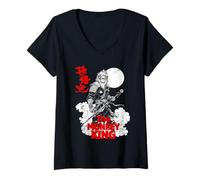 Womens Sun Wukong The Monkey King Chinese Legend Martial Arts V-Neck T-Shirt