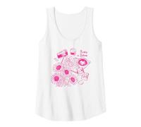 Womens Sunday in Bloom Sunflowers Coffee Journal Camera Retro Art Tank Top