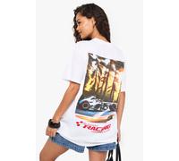 Womens Sunday Racing Club Printed Tshirt - White - Xs, White