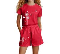 Women's Sunflower Graphic Shirts Sunflower Pattern Print Tank Tops Casual Sleeveless Summer Tops Holiday Tee Shirt/G Red