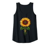 Womens Sunflowers Blooms Aesthetic Pattern Florals Tank Top
