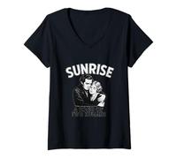 Womens Sunrise: A Song of Two Humans Silent Film Romantic Drama V-Neck T-Shirt