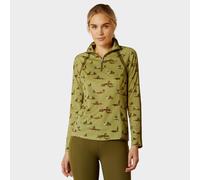 Ariat Womens Flamingo Pink Sunstopper 1/4 Zip Base Layer Tee, Hacking Around, S