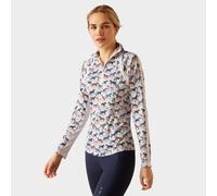 Women's Sunstopper 3.0 1/4 Zip Base Layer, Multi Coloured XS