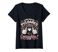 Womens Súper Compañera Regalo Mejor Compañera De Trabajo Original V-Neck T-Shirt