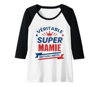Womens Super Mamie Édition Limitée Cadeau Original Pour Grand-mère Raglan Baseball Tee