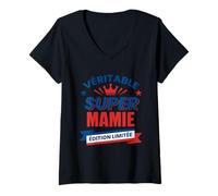 Women's Super Mamie Édition Limitée Cadeau Original Pour Grand-mère V-Neck T-Shirt