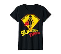 Womens Super mom Super Wife Super Tired Superhero Themed Design Value Graphic T-Shirt