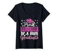 Womens Super Proud Babushka of 2026 Pinkuate Pinkuation Family V-Neck T-Shirt