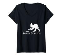 Womens Super Sleuth V-Neck T-Shirt