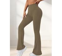 Women's Super Soft High Waisted Flare Pants for Women, Tummy Control No See Through Workout Yoga Running Bell Bottoms