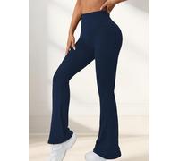 Women's Super Soft High Waisted Flare Pants for Women, Tummy Control No See Through Workout Yoga Running Bell Bottoms