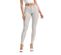 Womens Super Stretch Comfy Skinny Pants P44876SK Light Grey XL