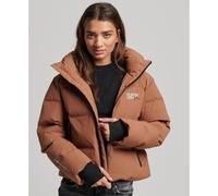 Women's Superdry Hooded Puffer Marron XL