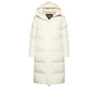 Women's Superdry Long Hooded Puffer Blanc XL