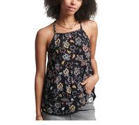 Superdry Vintage Beach Sleeveless T-shirt Black S Woman
