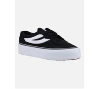 Women's Superga Women's 3041 Revolley Colorblock Platform Trainer in Black/White - Size: 5