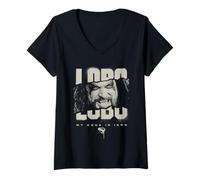 Women's Supergirl 2026 Lobo Code is Iron V-Neck T-Shirt