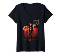 Women's Supergirl 2026 Lobo Hook V-Neck T-Shirt