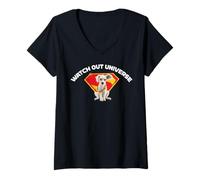 Women's Supergirl Krypto Universe V-Neck T-Shirt