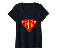 Women's Superhero Nurse SuperNurse V-Neck T-Shirt