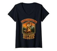 Women's Superheroes Wish They were Scouts Scout Chipmunk V-Neck T-Shirt