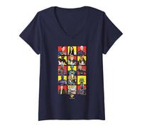 Women's Superman (2025) Character Squares V-Neck T-Shirt