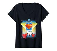 Women's Superman Day 2026 Key Art V-Neck T-Shirt