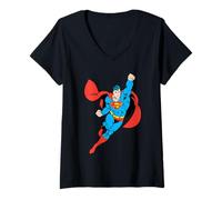 Women's Superman Solo Flight V-Neck T-Shirt