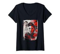 Womens Supernatural Dean Winchester Demon V-Neck T-Shirt
