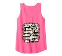 Womens Support Fighters Admire Survivors Honor The Taken Groovy Tank Top