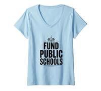 Women's Support Fund Public Schools Education Advocacy V-Neck T-Shirt