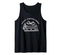 Womens Support Your Local Library Book Reading Glasses Books Tank Top