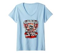 Women's Suppress The Vote Protest Resistance Defend Voting Rights V-Neck T-Shirt