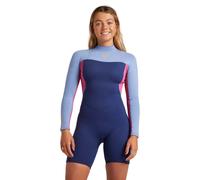 Women's surf shorty wetsuit Roxy 2.2 mm Prologue Back-Zip Bleu 2XS